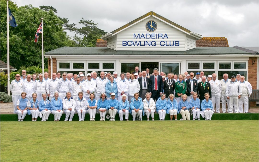 HM Lord-Lieutenant of Devon, David Fursdon visits Madeira Bowling Club