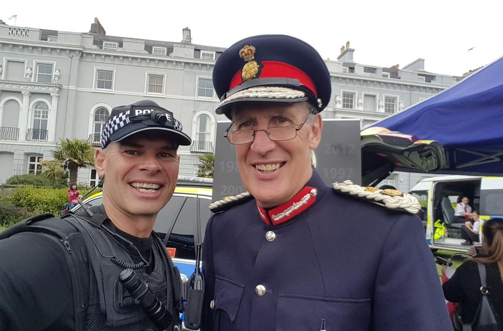 HM Lord Lieutenant of Devon at the Armed Forces Celebrations in Plymouth