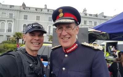 HM Lord Lieutenant of Devon at the Armed Forces Celebrations in Plymouth