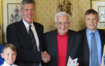 Mr Richard Turpin who was presented his MBE by HM Lord-Lieutenant of Devon