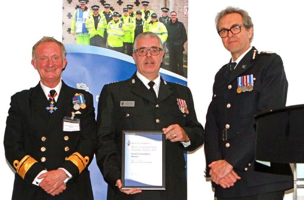 Devon & Cornwall Police Volunteer Awards held on 5th June 2018, Rear Admiral Chris Snow DL attended