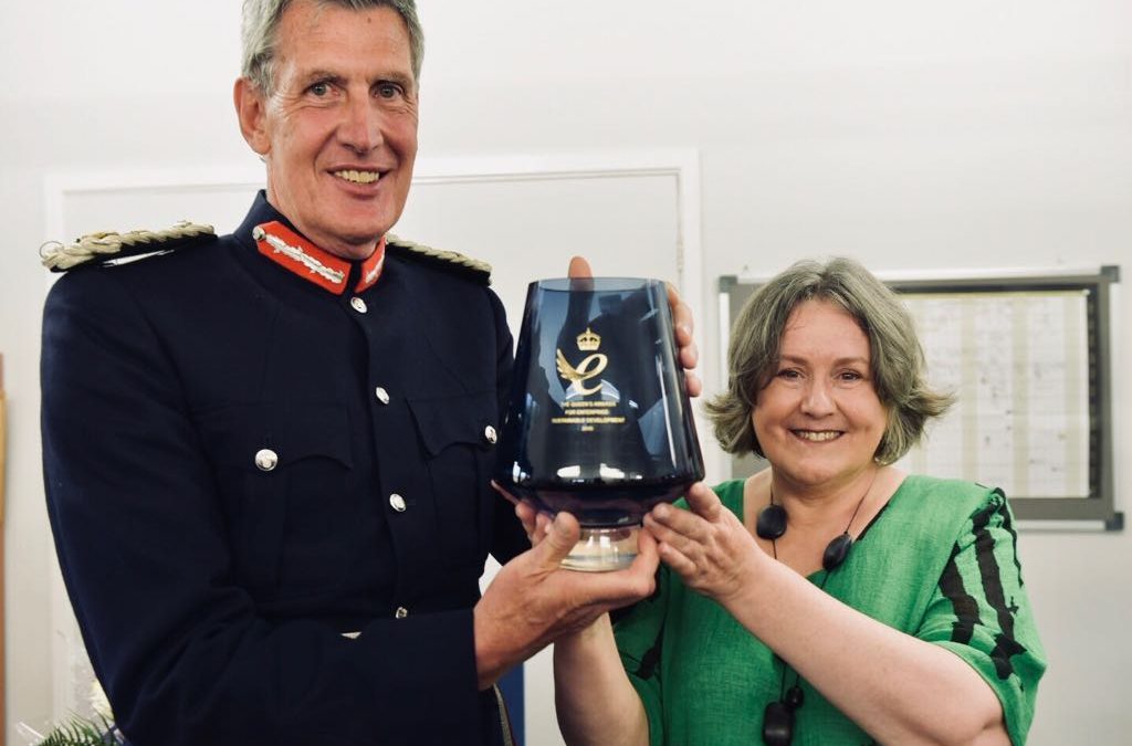 HM Lord Lieutenant of Devon presents HM Queens Award for Enterprise to Little Pod, Farringdon