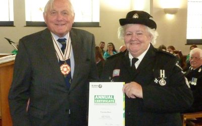 Philip Tuckett Deputy Lieutenant of Devon attended St Johns Ambulance Service on 30th June