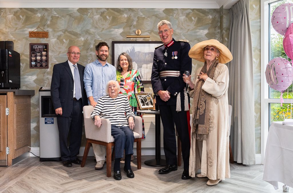 The Lord Lieutenant of Devon Presents Nuclear Test Medal at 100th Birthday Celebration